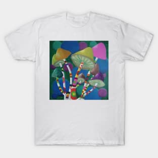 Mushrooms abstract T-Shirt